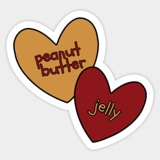 Peanut Butter and Jelly #PB and J Sticker